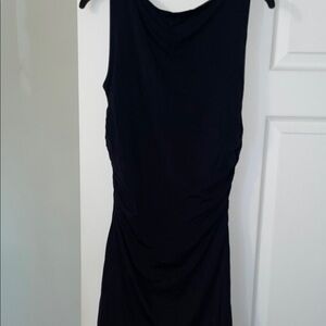 Abercrombie & Fitch Black Cowl Neck Sleeveless Sheath Dress